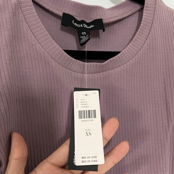 Anthropologie Mauve Puff Sleeve Blouse - Picture 4 of 5